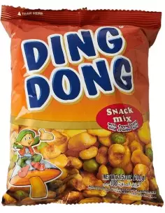 قیمت خرید آجیل دینگ دونگ لوبیا فاوا و کراکر ساده Ding Dong Snack Mix Fava Beans 100gr