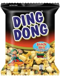 قیمت خرید آجیل دینگ دونگ چیپس و فر تند و شیرین Ding Dong Snack Mix Sweet & Spicy 100gr