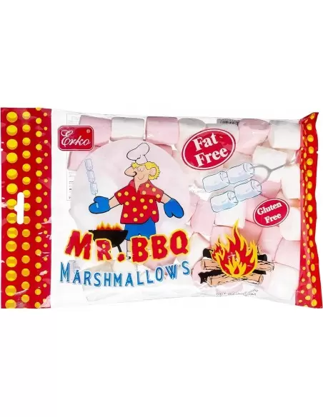 قیمت خرید پاستیل مارشمالو کبابی ارکو مستر باربیکیو 250گرمی Erko Mr. Bbq Pink-White Marshmallow خارجی