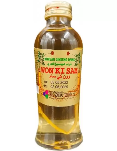 قیمت خرید نوشیدنی جینسینگ کره ای ون کی سام با ریشه Won Ki Sam Drink 120ml
