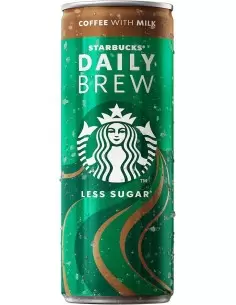 قیمت خرید آیس کافی کم شکر استارباکس دیلی برو شیر و قهوه 250 میل Starbuck's Daily Brew coffee with milk Ice Coffee