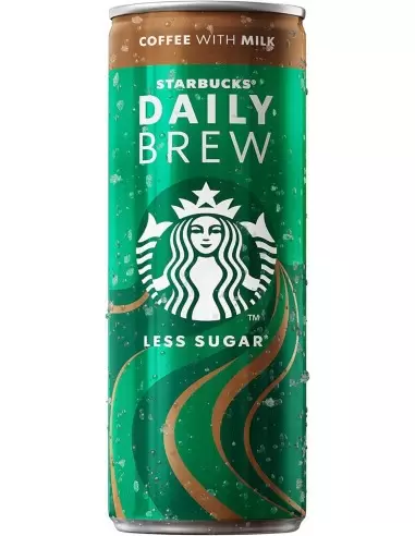 قیمت خرید آیس کافی کم شکر استارباکس دیلی برو شیر و قهوه 250 میل Starbuck's Daily Brew coffee with milk Ice Coffee