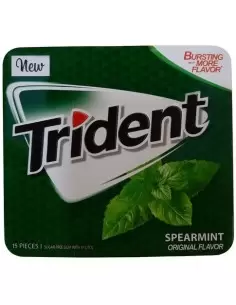 قیمت خرید آدامس تریدنت نعنایی جعبه فلزی Trident Spearmint Flavor Gum
