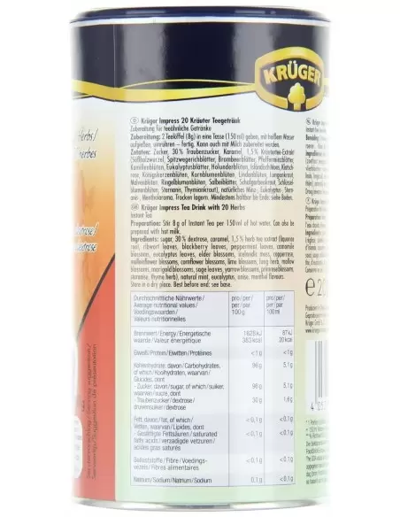 دمنوش بیست گیاه کروگر ایمپرس 200 گرمی Kruger Herbal Tea impress
