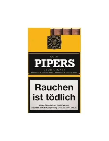 سیگار برگ پایپرز سوییت وانیل Pipers Club Cigars Sweet Vanilla - بسته 10نخی