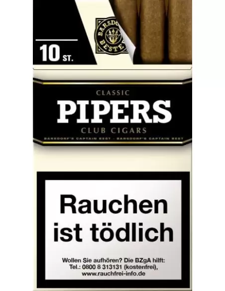 سیگار برگ پایپرز کلاسیک Pipers Club Cigars Classic - بسته 10نخی
