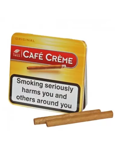 سیگار برگ کافی کرم اورجینال بدون طعم جعبه فلزی (سیگاریلو) Cafe Creme Original- (10 نخی)