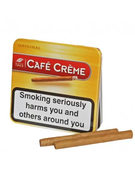 سیگار برگ کافی کرم اورجینال بدون طعم جعبه فلزی (سیگاریلو) Cafe Creme Original- (10 نخی)
