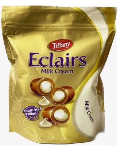 قیمت و خرید شکلات شیری کاراملی مغزدار ایکلرز تیفانی 550 گرمی Tiffany Eclairs Milk Cream