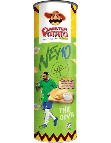 قیمت و خرید چیپس مستر پوتاتو با طعم خامه ترش و پیاز 160 گرمی Mister Potato Crisp Sour Cream & Onion Flavor