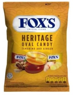 خرید آبنبات فوکس هریتیج با طعم تمر هندی و زنجبیل- 125 گرمی Fox's Heritage Oval Candy with Tamarind and Ginger