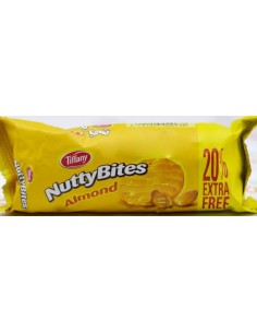 خرید بیسکویت ناتی بایتس تیفانی با طعم بادام- 72 گرمی Tiffany Nutty Bites Almond Biscuit