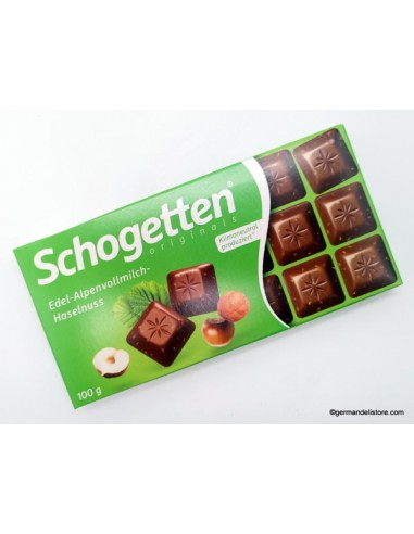 خرید شکلات تخته ای شیری شوگوتن با طعم فندق -100 گرمی Schogetten Alpine Milk Chocolate with Hazelnut