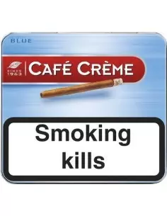 سیگار برگ کافی کرم بلو (آبی) جعبه فلزی (سیگاریلو) Cafe Creme Blue- (10 نخی)