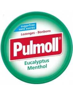 خرید آبنبات بدون شکر (رژیمی) پولمول با طعم منتول اکالیپتوس Pulmoll Eucalyptus Mentol