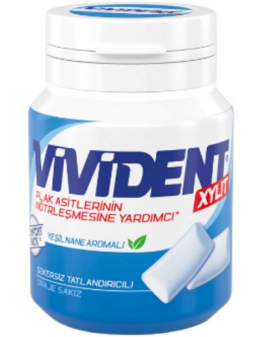 خرید آآدامس ویویدنت زالیتول با طعم نعناع 67 گرمی Vivident Xylit Green Mint Gum