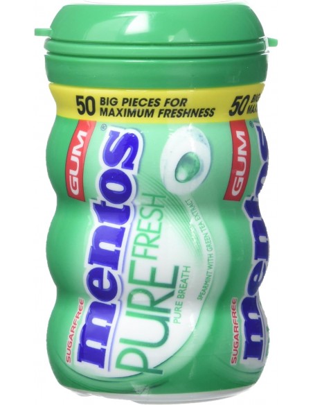 خرید آدامس بدون قند منتوس نعنائی 100 گرمی Mentos Pure Fresh Chewing Gum Sugar Free Spearmint