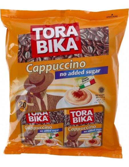 خرید کاپوچینو تورابیکا بدون قند (رژیمی) 20 عددی ToraBika Cappuccino No Added Sugar