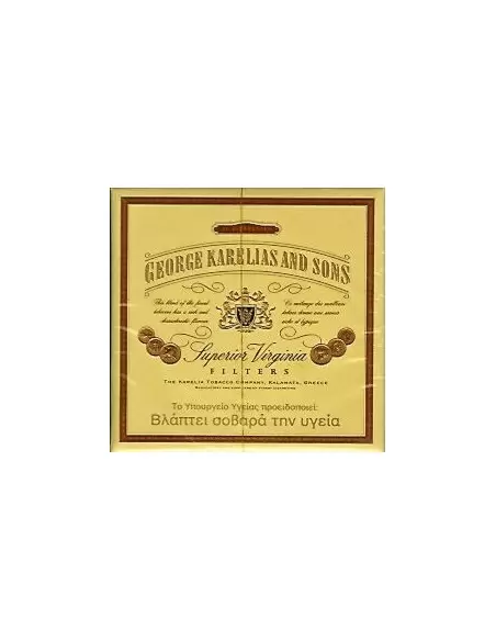 سیگار جورج کارلیاس ویرجینیا بلند George Karelias & Sons Superior Virginia - (جعبه 20 نخی)