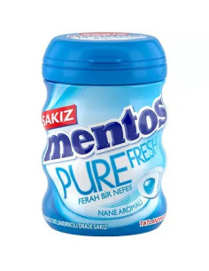خرید آدامس منتوس بدون شکر با طعم نعنا یخی آبی 60 گرمی Mentos Pure Fresh Mint Aroma