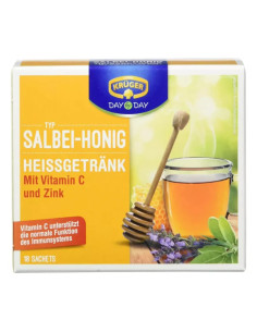 خرید دمنوش فوری عسل و مریم گلی کروگر آلمانی 18 عددی (140 گرم) Kruger Salbei Honig