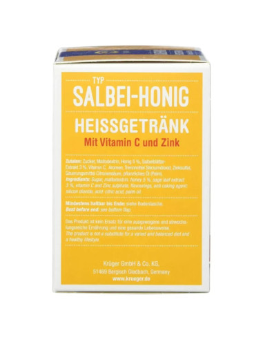 خرید دمنوش فوری عسل و مریم گلی کروگر آلمانی 18 عددی (140 گرم) Kruger Salbei Honig