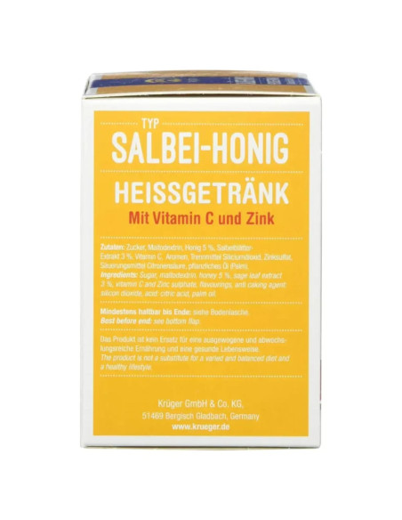 خرید دمنوش فوری عسل و مریم گلی کروگر آلمانی 18 عددی (140 گرم) Kruger Salbei Honig خرید دمنوش فوری عسل و مریم گلی کروگر آلمانی 18 عددی (140 گرم) Kruger Salbei Honig