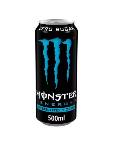خرید نوشیدنی انرژی زا مانستر کاملاً بدون شکر 500 میل Monster Energy Drink Absolutely Zero Sugar