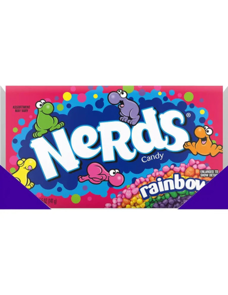 خرید آبنبات جویدنی نردز (نردس) رنگین کمان 141 گرمی Nerds Rainbow Candy