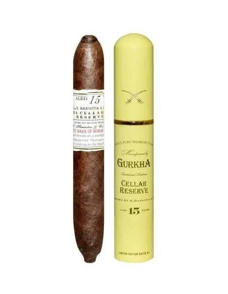 سیگار برگ گورخا 15 ساله تیوب Gurkha Cellar Reserve 15y Tubos- تک نخ