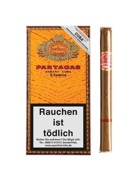 سیگار برگ پارتگاس چیکوس اصل کوبا (بسته ۵ تایی) - Partagas Chicos