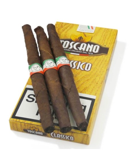 سیگار برگ (سیگارلو) توسکانلو کلاسیکو Toscano Toscanello Classico(بسته 5 نخی)