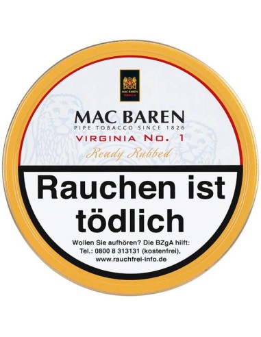 توتون پیپ مک بارن ویرجینیا نامبر وان Mac Baren...