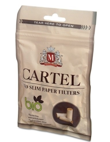 فیلتر سیگار پیچ ارگانیک اسلیم کارتل 120 عددی Cartel 6mm